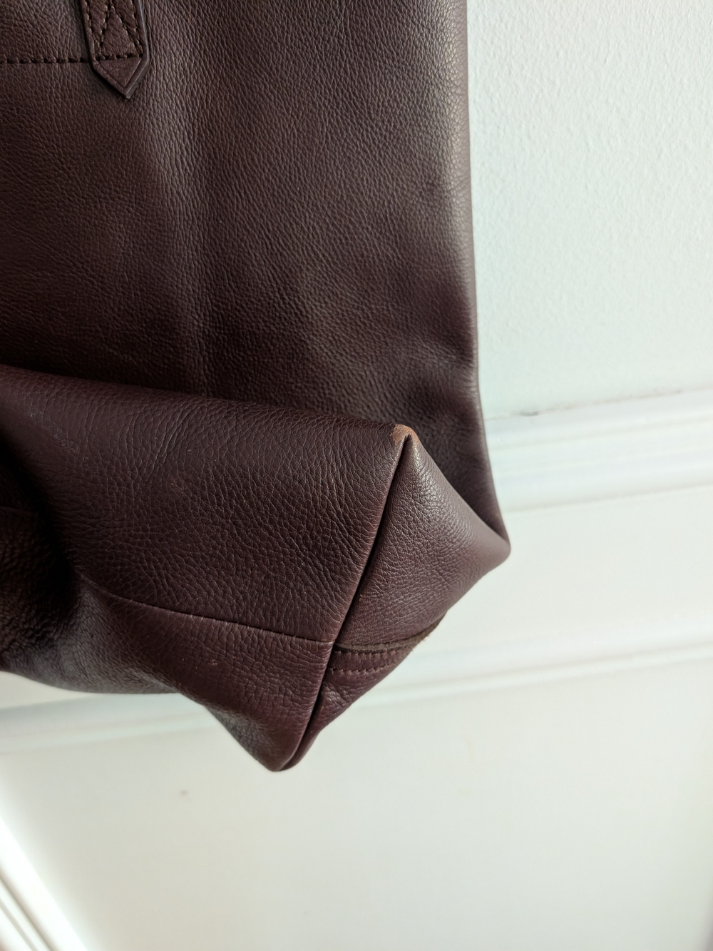 Madewell Dark Brown Leather Tote - Picture 7 of 10